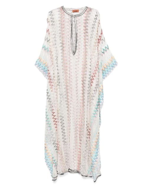 Missoni オープンニット ビーチカフタン White