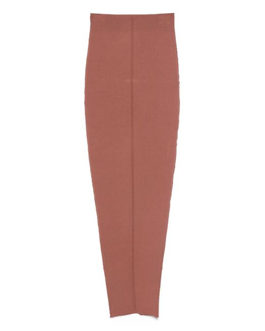 Rick Owens Pillar リブニット スカート Pink