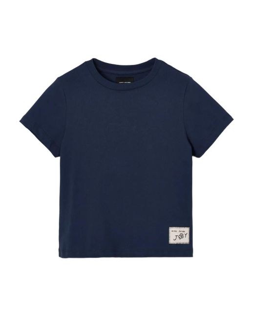 Marc Jacobs Blue Flower-Print Cotton T-Shirt