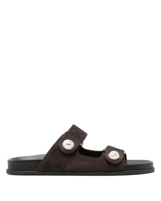 Jimmy Choo Black Fayence Sandals