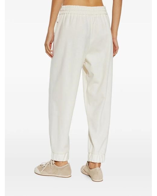 Fabiana Filippi White Elasticated Track Pants