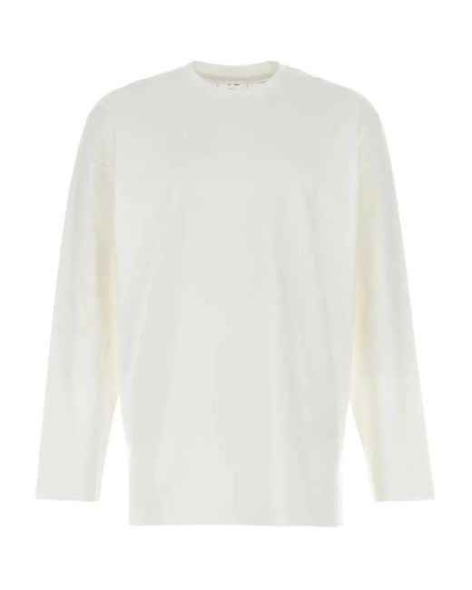メンズ Y-3 グラフィック ロングtシャツ White