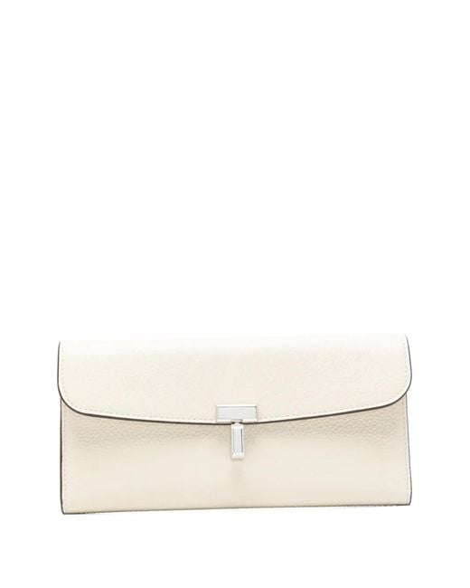 Totême Natural T-Lock Leather Wallet