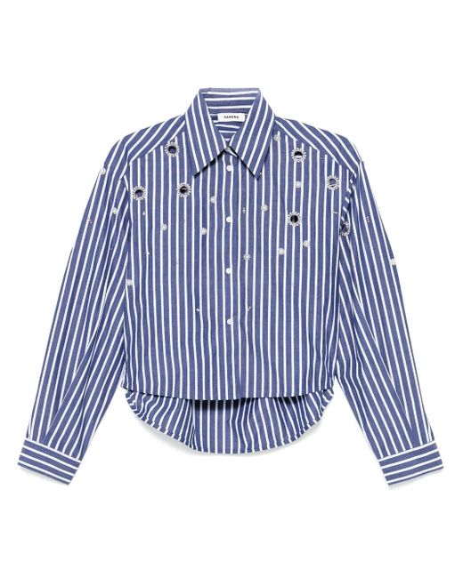 Sandro ストライプ シャツ Blue
