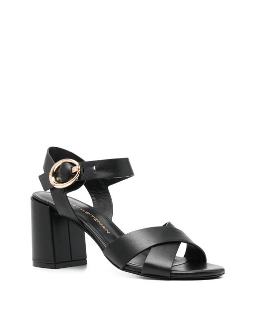 Stuart Weitzman Black Benni Block 75