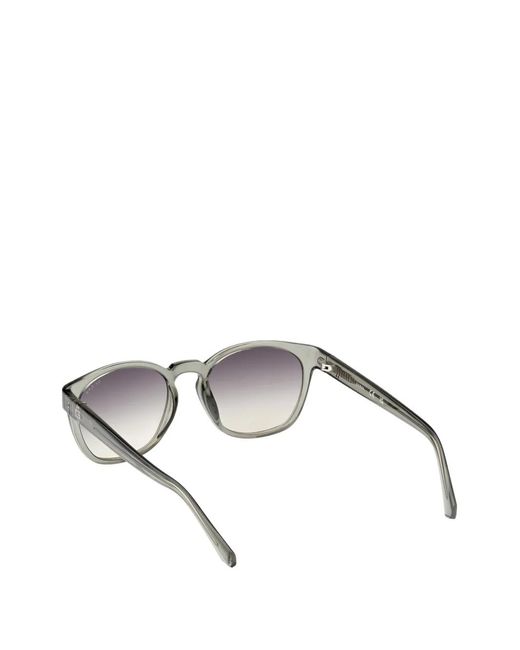 GUESS EYEWEAR Gray Round-Frame Sunglasses for men