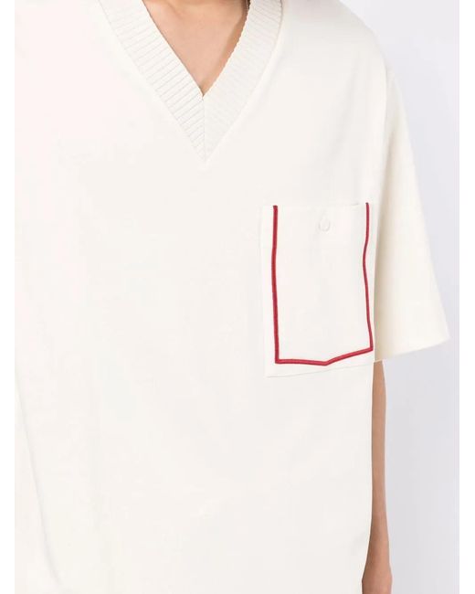 3.1 Phillip Lim Natural Contrast-Trim T-Shirt for men