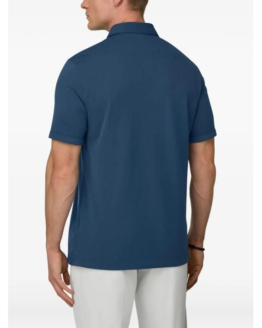 Boggi Blue Buttoned Polo Shirt for men