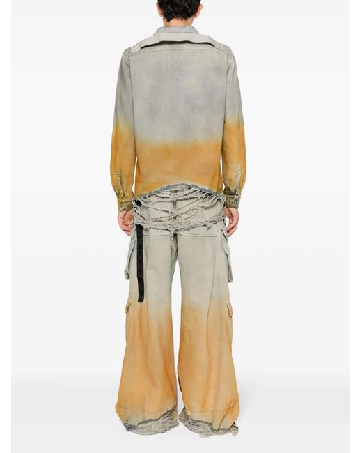 Rick Owens White Outershirt Denim Jacket for men