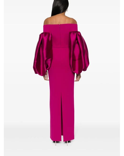 Solace London Red The Mora Maxi Dress