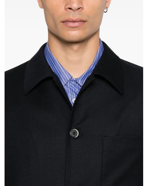 Giacca-Camicia Con Tasche di Barena in Black da Uomo