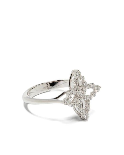 Roberto Coin 18Kt Witgouden Ring Met Diamant in het White