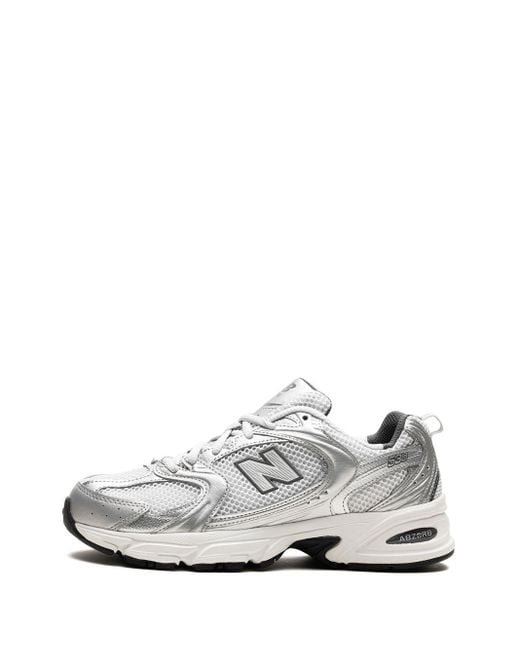 New Balance White 530 Grey/Grey Sneakers