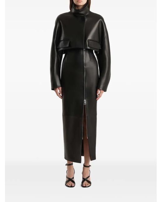 Khaite Black Gres Skirt