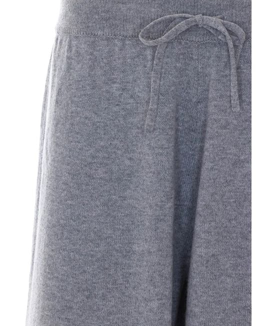 ELEH Gray Drawstring Knitted Track Pants