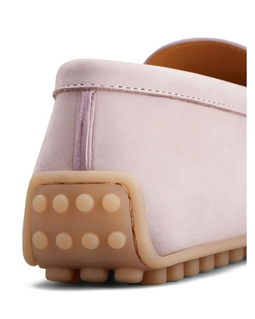 Tod's Pink Oval-T Loafers