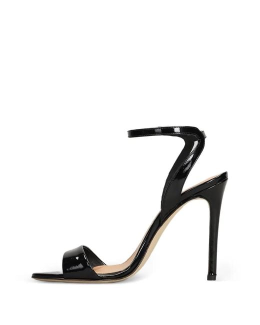 The Seller Black Patent-Leather Ankle-Strap Sandals