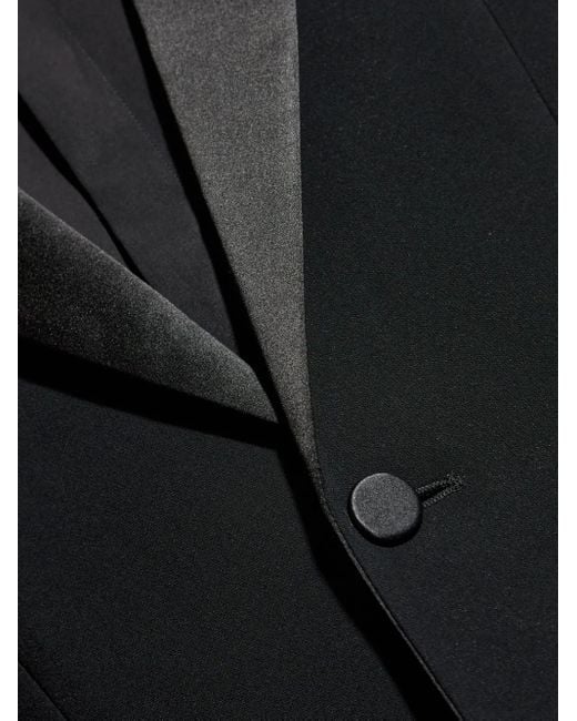 DSquared² Black Miami Virgin Wool Two-Pieces Suit With Satin Lapels for men