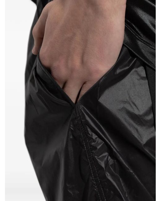 Rick Owens Black Drawstring Pods Shorts for men