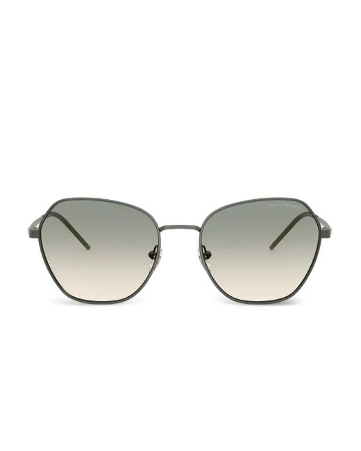 Emporio Armani ジオメトリックフレーム サングラス Green