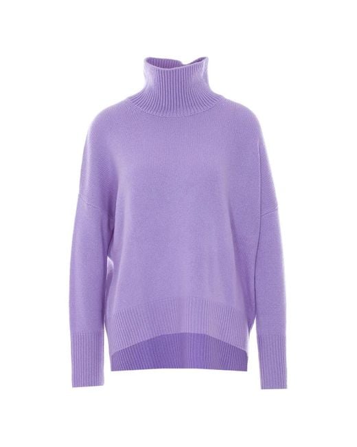 Lisa Yang Purple Heidi Cashmere Sweater