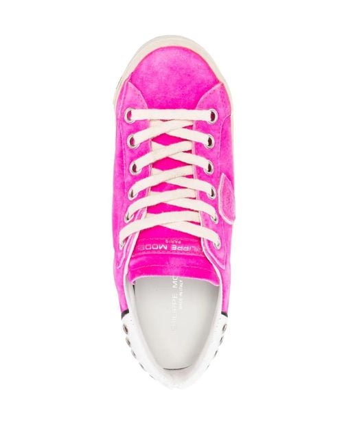 Philippe Model Pink Prsx Low-Top Sneakers