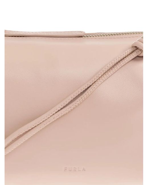 Furla Pink Talia Leather Shoulder Bag