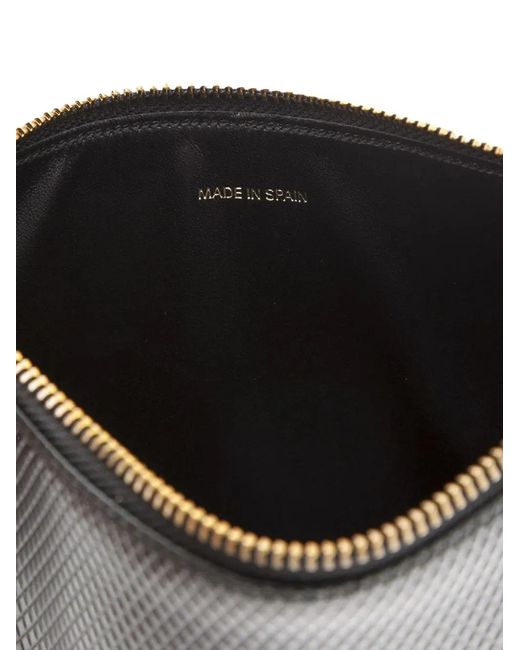 Comme des Garçons Black Textured Zipped Purse