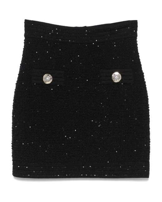 Balmain High Waist Rok in het Black