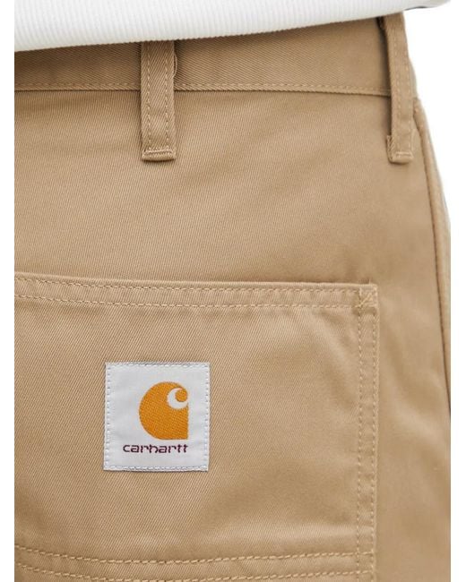 Carhartt Natural Simple Logo-Patch Shorts for men