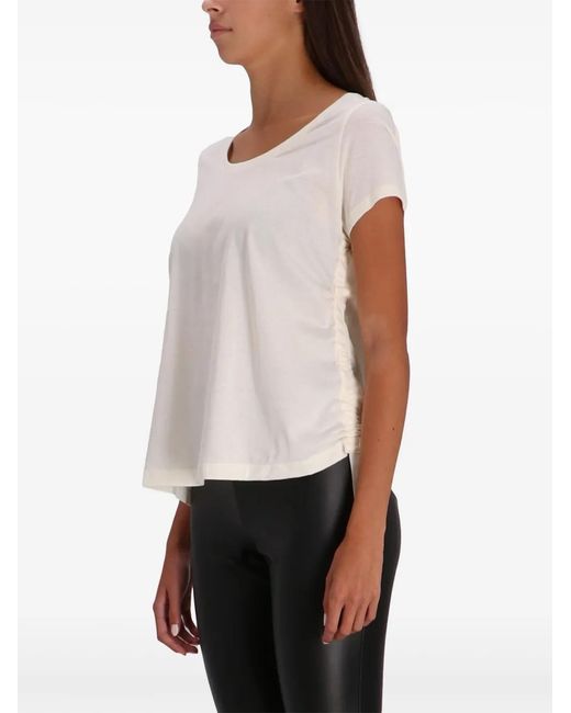 Herno White Drawstring-Tie T-Shirt