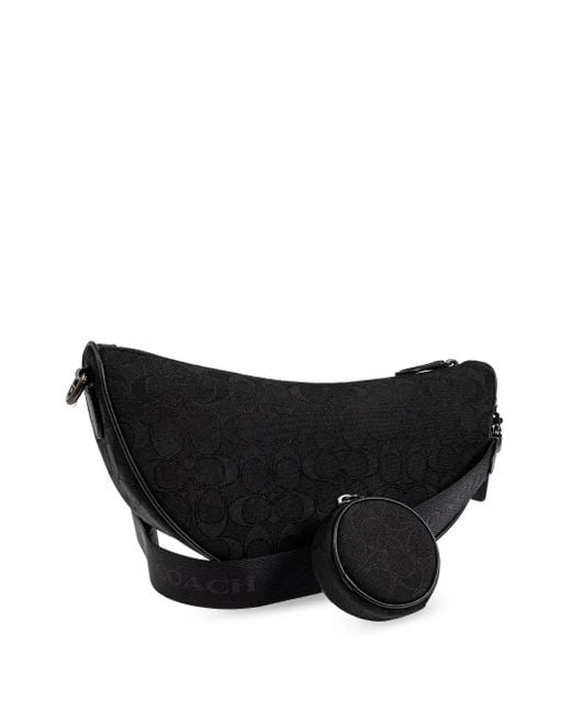 COACH Black Hall Messenger Bag for men