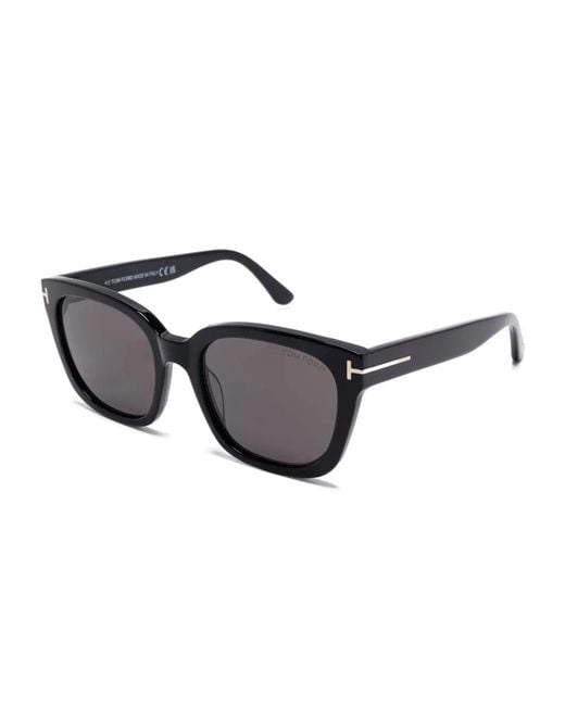 Tom Ford Black Square-Frame Sunglasses