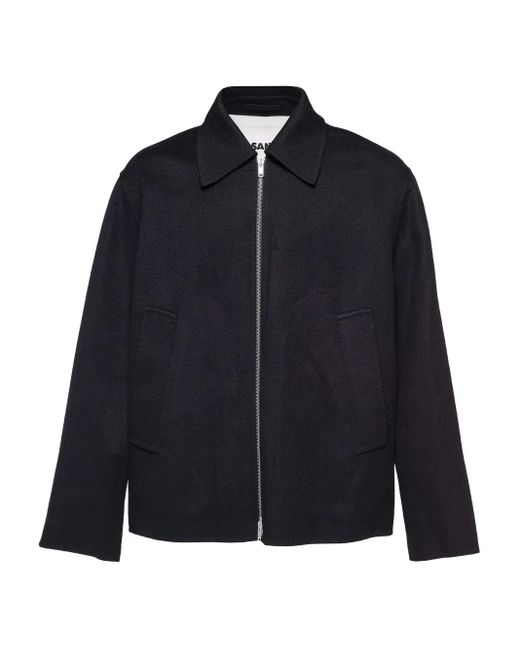 Giacca Con Zip di Jil Sander in Blue da Uomo