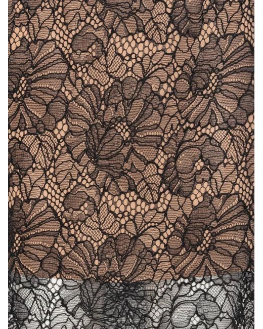 ROTATE BIRGER CHRISTENSEN Brown Lined Mini Zip Closure Skirt