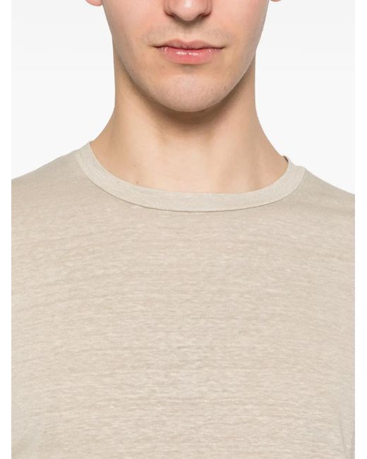 Daniele Fiesoli White Round-Neck Short-Sleeve T-Shirt for men
