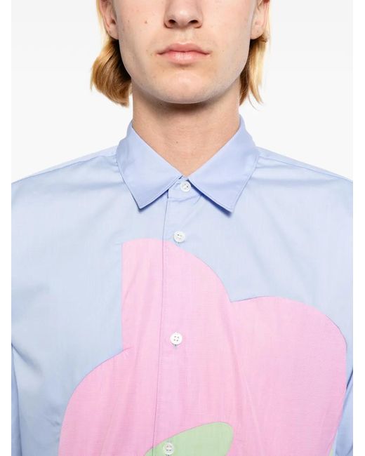 Comme des Garçons White Panel Shirt for men