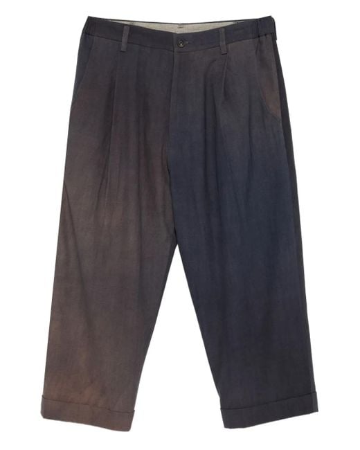 Ziggy Chen Blue Wool Trousers for men