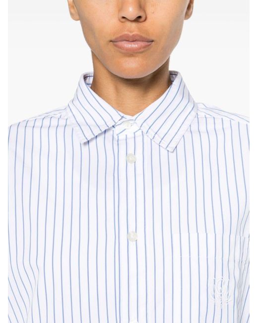 Carhartt White W' L/s Linus Striped Shirt