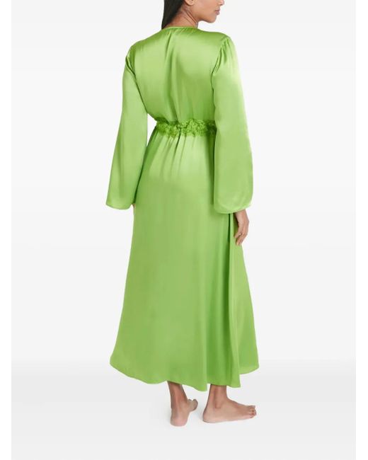 Temperley London Green Thalia Morgenmantel