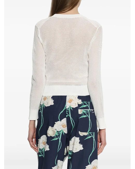 KENZO Rabbit Gehaakte Top in het White