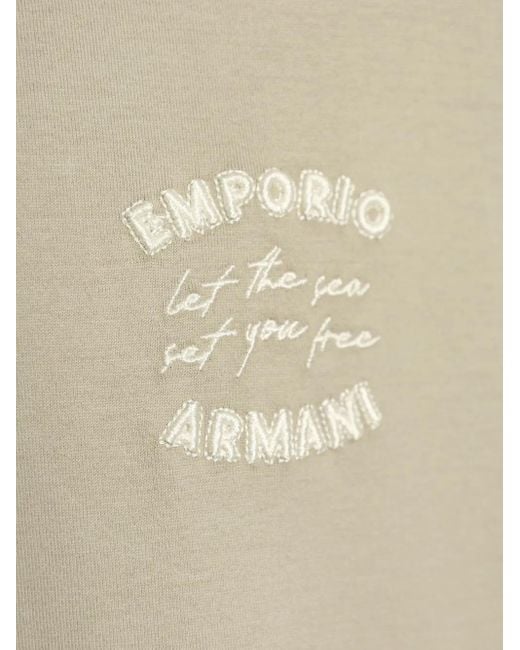 Emporio Armani Natural Cotton T-Shirt for men