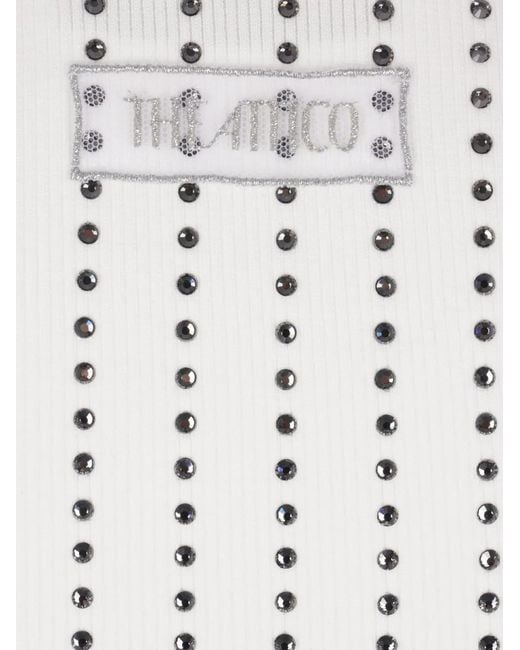 The Attico White Embellished Top