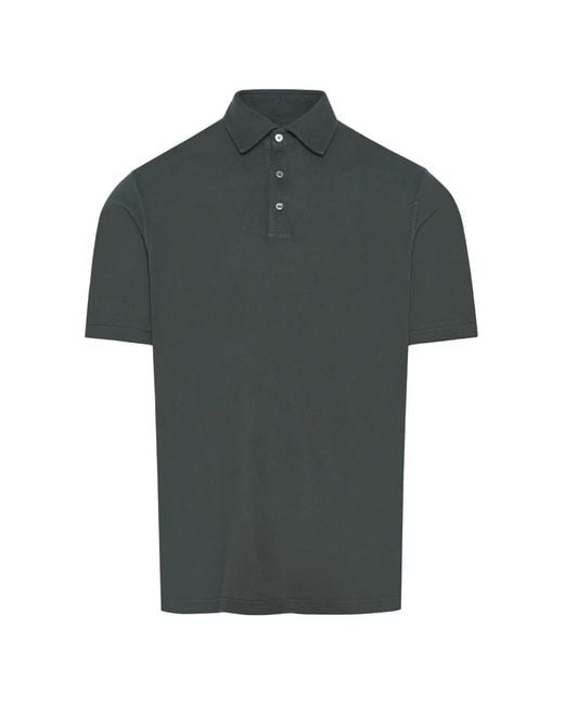 Fedeli Green North Buttoned Polo Shirt for men