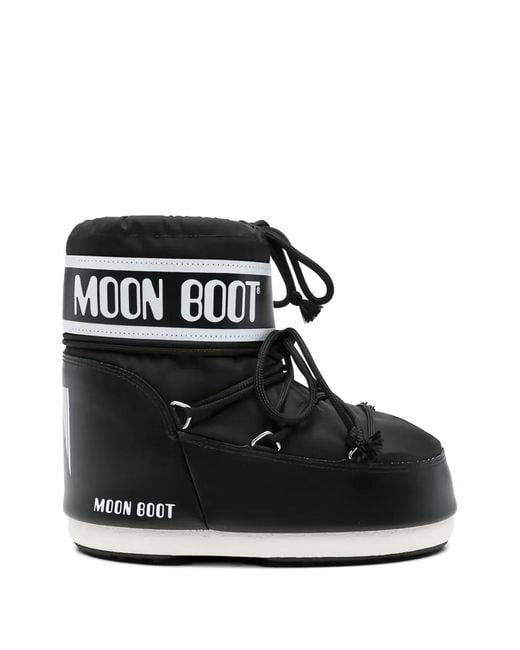 Bottines À Patch Logo Moon Boot en coloris Black
