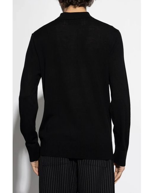 AllSaints Black Mode Polo Shirt for men