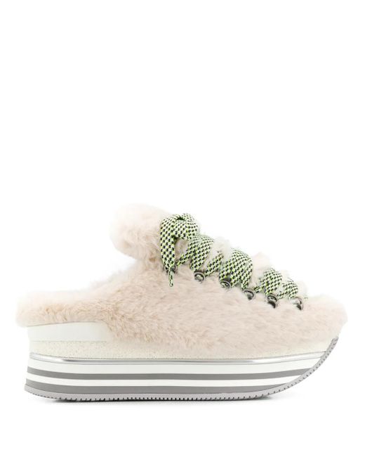 Mules Maxi H222 di Hogan in White