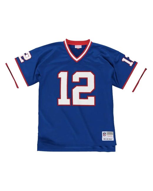 メンズ Mitchell & Ness Nfl Buffalo Bills 1990 Jim Kelly Legacy Tシャツ Blue