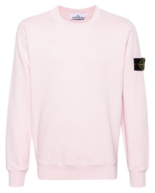 Stone Island Sweater Met Compass-logopatch in het Pink voor heren
