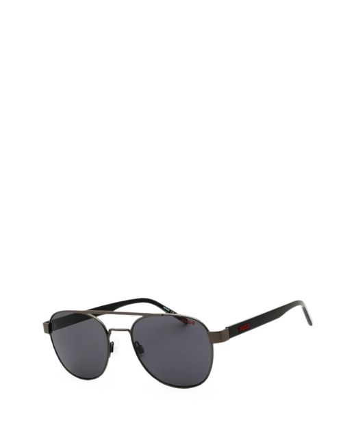 HUGO Gray Pilot-Frame Sunglasses for men